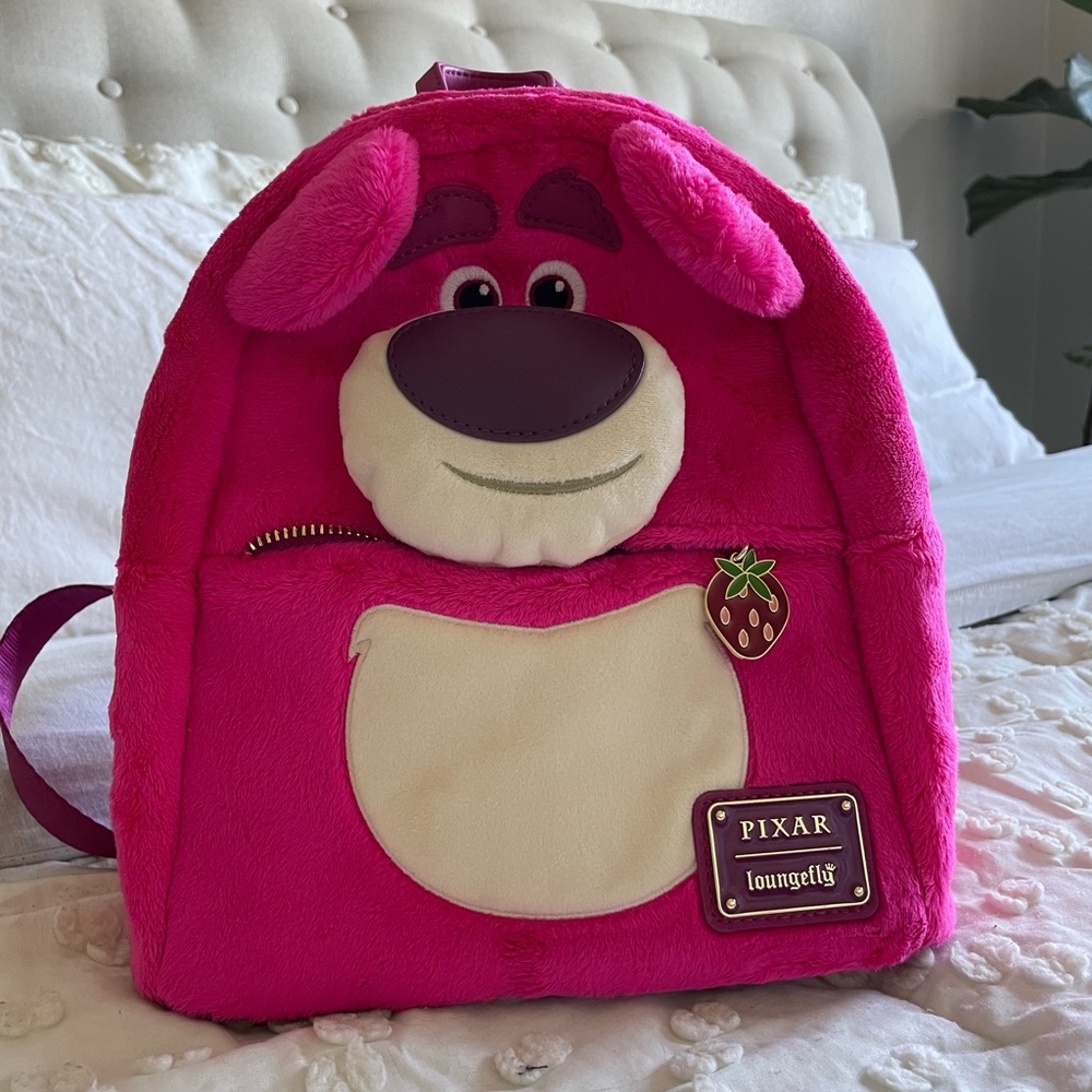 EUC Lotso Pixar Toy Story Loungefly Mini Backpack